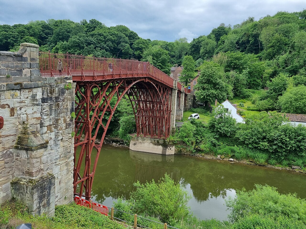 The Iron Bridge over the River Severn in Ironbridge, Telford and Wrekin